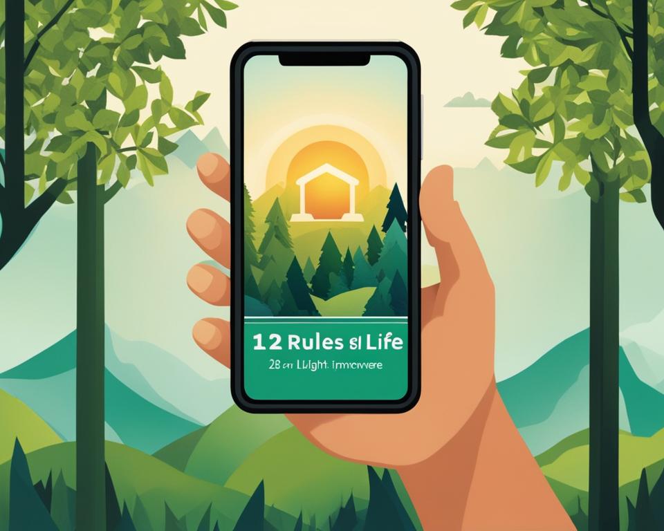 12 Rules for Life audiobook on a phone