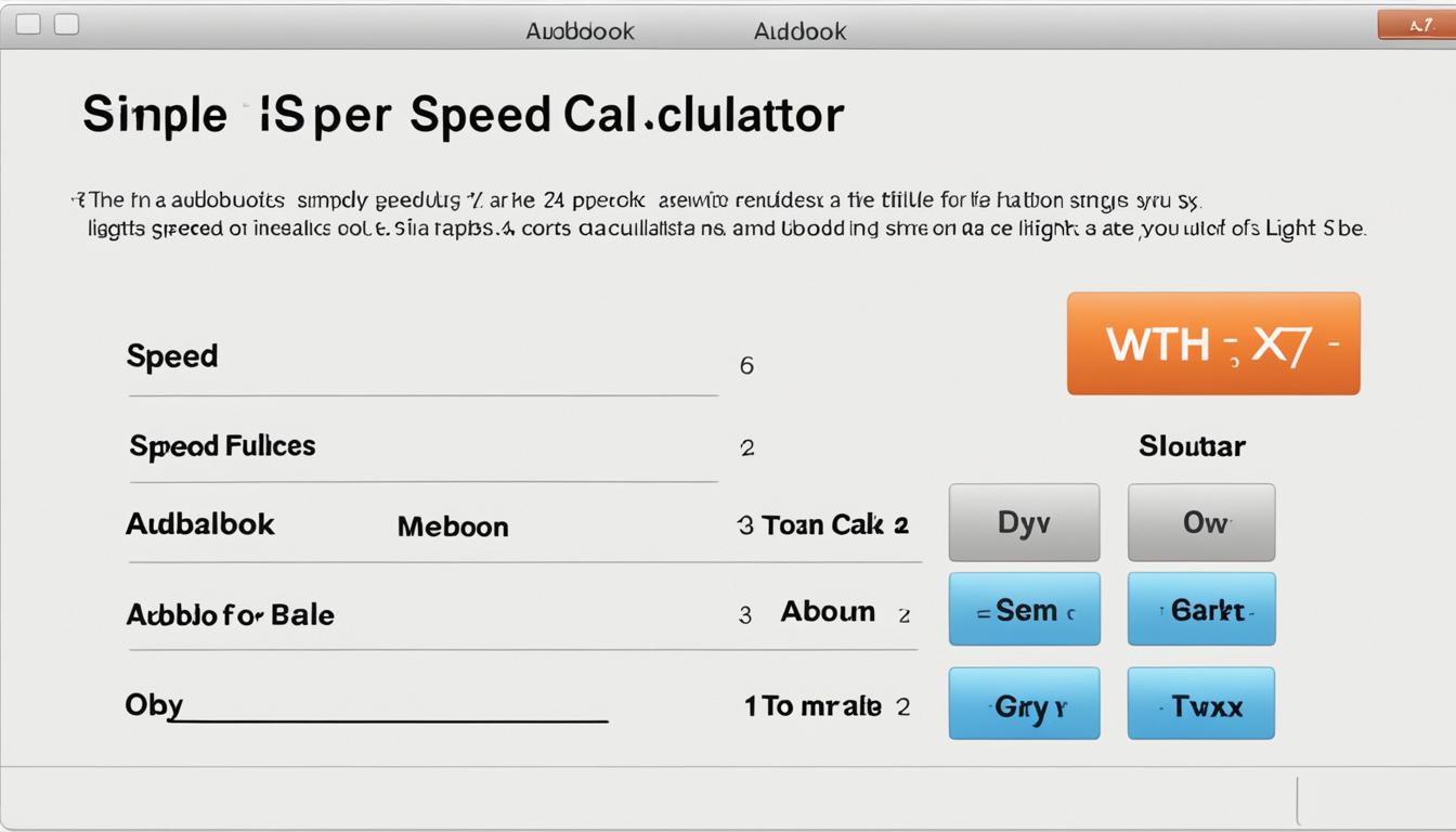 Calculate Audiobook Speed and Improve Your Listening Experience